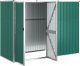 vidaXL vidaXL Szopa ogrodowa, zielona, 225x89x161 cm, stal galwanizowana 2