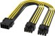 Akasa AKASA kabel PCIe 8-Pin na Dual PCIe (6+2)-Pin Splitter cable, 6 Sets 1