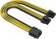Akasa AKASA kabel PCIe 8-Pin na Dual PCIe (6+2)-Pin Splitter cable, 6 Sets 1