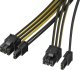 Akasa AKASA kabel PCIe 8-Pin na Dual PCIe (6+2)-Pin Splitter cable, 6 Sets 4