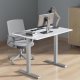 Ergo Office Biurko ręczna regulacja wys. Ergo Office, max 70 kg, max wys 130cm, bez blatu do pracy stojąco siedzącej, białe, ER-402 W 3
