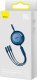 Kabel USB Baseus USB-C - USB-C + microUSB + Lightning 1.1 m Niebieski (CAMJ010203) 4