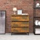 vidaXL Komoda, przydymiony dąb, 60x35x69 cm, materiał drewnopochodny 1