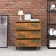 vidaXL Komoda, przydymiony dąb, 60x35x69 cm, materiał drewnopochodny 3