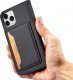 Hurtel Magnet Card Case etui do iPhone 12 Pro Max pokrowiec portfel na karty kartę podstawka czarny 12