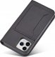 Hurtel Magnet Card Case etui do iPhone 12 Pro Max pokrowiec portfel na karty kartę podstawka czarny 7