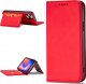 Hurtel Magnet Card Case etui do iPhone 12 Pro Max pokrowiec portfel na karty kartę podstawka czerwony 3