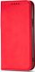 Hurtel Magnet Card Case etui do iPhone 12 Pro Max pokrowiec portfel na karty kartę podstawka czerwony 5