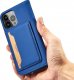 Hurtel Magnet Card Case etui do iPhone 13 pokrowiec portfel na karty kartę podstawka niebieski 6