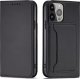 Hurtel Magnet Card Case etui do iPhone 13 Pro Max pokrowiec portfel na karty kartę podstawka czarny 1