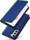 Hurtel Magnet Card Case etui do Samsung Galaxy S22+ (S22 Plus) pokrowiec portfel na karty kartę podstawka niebieski 12