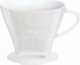 Melitta Melitta porcelanowy dripper do kawy 1x4 - Biały 1