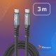 Kabel USB Reagle USB-C - USB-C 3 m Czarny 7