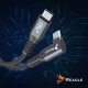 Kabel USB Reagle USB-C - USB-C 3 m Czarno-szary 11