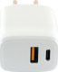 Ładowarka Schwaiger Schwaiger 230V Ladeadapter USB/TypC weiß (Karton) 3