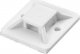 Organizer Orno Uchwyt opaski kablowej, samoprzylepny, 30x30 mm, biały, 50 sztuk 1