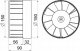 AWENTA Wentylator kanałowy Awenta WKA150 Wka fi150mm 240m3/h 15W 230V biały 3