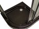 Brodzik Toule Brodzik do kabiny 80x80 prysznicowej czarny BLACK LOFT Lisa 1