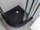 Brodzik Toule Brodzik do kabiny 80x80 prysznicowej czarny BLACK LOFT Lisa 2