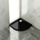 Brodzik Toule Brodzik niski 5 czarny 80x80 BLACK LOFT industrial do Lisy i nie tylko 2