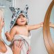 BabyOno 937 OKRYCIE KĄPIELOWE FROTTE Z USZKAMI BUNNY EARS 100x100 SZARE 6