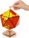 EcoWoodArt EWA Drewniane Puzzle 3D - Dwudziestościenny Czerwony Globus 5