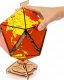 EcoWoodArt EWA Drewniane Puzzle 3D - Dwudziestościenny Czerwony Globus 6