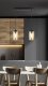 Lampa wisząca Candellux Lampa wisząca listwa czarno/brązowa 2xE27 Bistro 32-00538 1