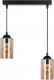 Lampa wisząca Candellux Lampa wisząca listwa czarno/brązowa 2xE27 Bistro 32-00538 9