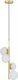 Lampa wisząca Candellux Lampa wisząca mosiądz biała 4xG9 Cordel 34-01559 2