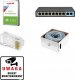 BCS Zestaw do monitoringu Rejestrator BCS-P-NVR0801-4K-E-II Kamery 6x BCS-P-EIP14FSR3 4Mpx 4