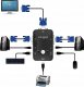 Przełącznik Pawonik PRZEŁĄCZNIK KVM VGA 2X1 SWITCH 3XUSB HUB BOX 3