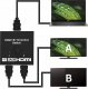 Pawonik Switch HDMI 2.0 2X1 Splitter 1X2 4K/60 2