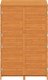 vidaXL vidaXL Szopa ogrodowa, brązowa, 102x52x174,5 cm, lite drewno jodłowe 3