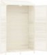 vidaXL vidaXL Szopa ogrodowa, biała, 102x52x174,5 cm, lite drewno jodłowe 6