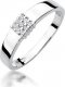 Best Diamonds złoty pierścionek z brylantem 0.05ct 14 1