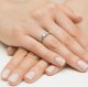 Best Diamonds złoty pierścionek z brylantem 0.05ct 14 4