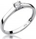 Best Diamonds złoty pierścionek z brylantem 0.10ct 18 1
