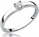 Best Diamonds złoty pierścionek z brylantem 0.10ct 12 1