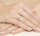 Best Diamonds złoty pierścionek z brylantem 0.10ct 12 4