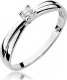 Best Diamonds złoty pierścionek z brylantem 0.10ct 18 1