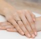 Best Diamonds złoty pierścionek z brylantem 0.10ct 8 4