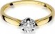Best Diamonds złoty pierścionek z brylantem 0.15ct 24 1