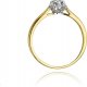 Best Diamonds złoty pierścionek z brylantem 0.15ct 24 2