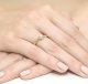 Best Diamonds złoty pierścionek z brylantem 0.15ct 24 3