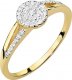 Best Diamonds złoty pierścionek z brylantem 0.18ct 21 1