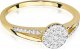 Best Diamonds złoty pierścionek z brylantem 0.18ct 21 3