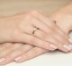 Best Diamonds złoty pierścionek z brylantem 0.30ct 21 4