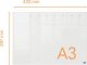 Nobo Planer akryl week na biurko Nobo Home A3 4