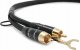Gramofon Melodika Melodika MDPHD30 Purple Rain Black Edition Kabel 2xRCA PHONO do gramofonu z żyłą uziemiającą - 3m 4
